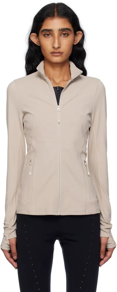 On Pink Zendaya Editi Fitted Jacket In Neutral