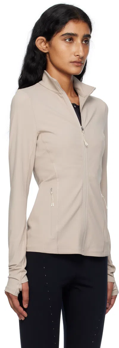 On Pink Zendaya Editi Fitted Jacket In Neutral