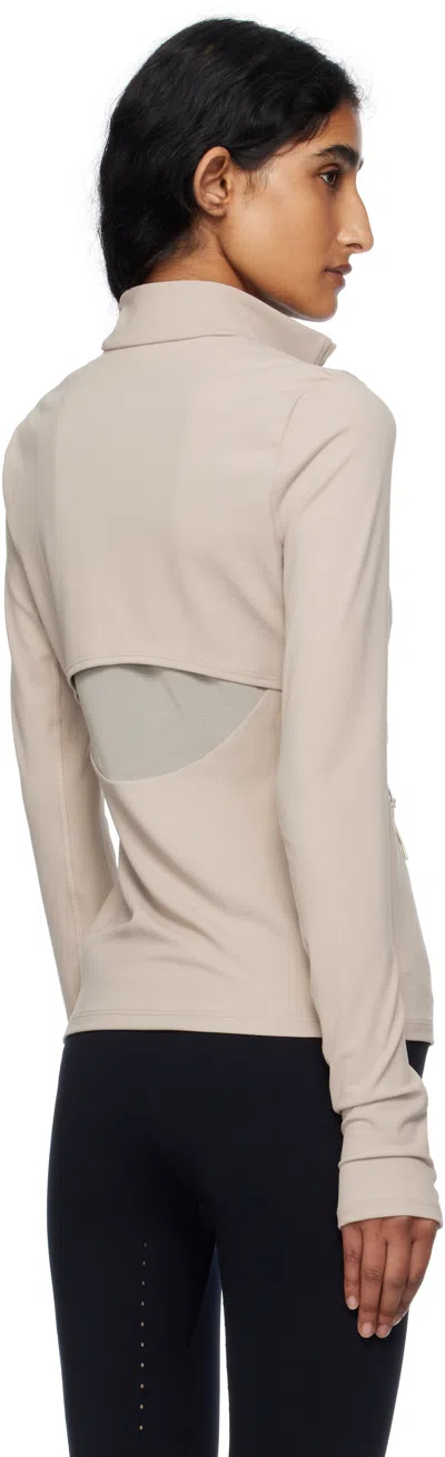 On Pink Zendaya Editi Fitted Jacket In Neutral