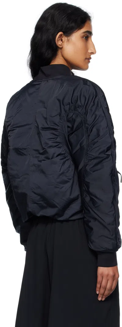 On Black Zendaya Editi Varsity Bomber Jacket In Black