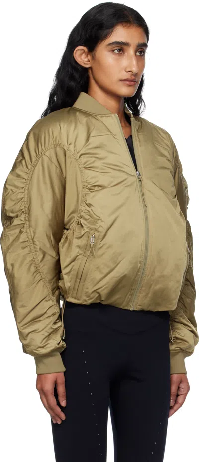 On Khaki Zendaya Editi Varsity Bomber Jacket In Multi