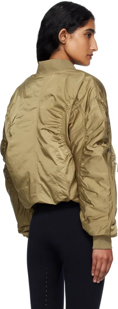 On Khaki Zendaya Editi Varsity Bomber Jacket In Multi