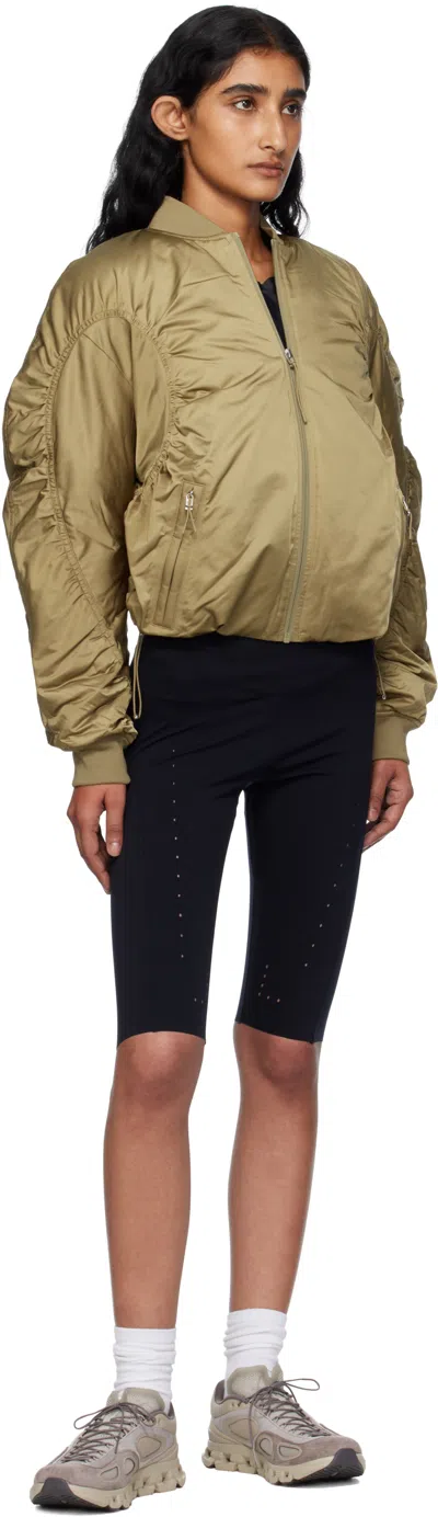 On Khaki Zendaya Editi Varsity Bomber Jacket In Multi