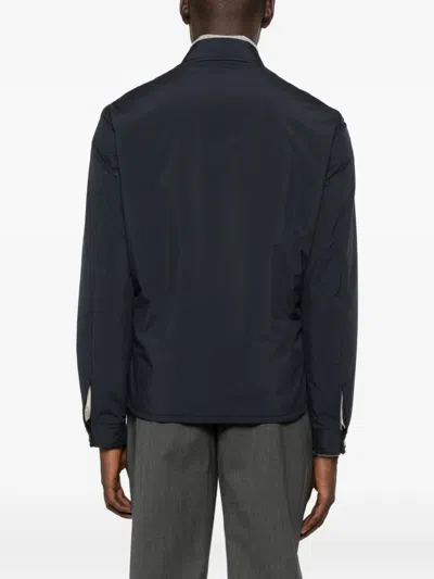 Lardini Button-fastening Flap-pocket Jacket In Blue