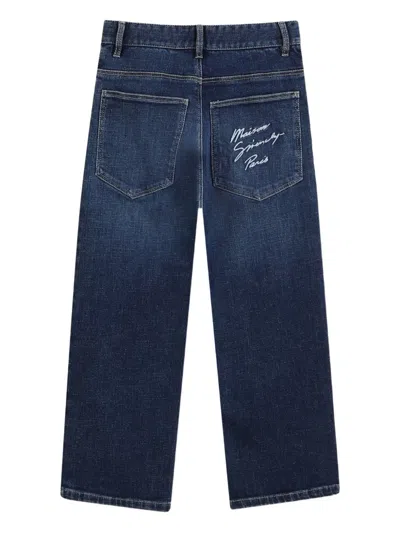 Givenchy Kids Five-pocket Denim In Blue