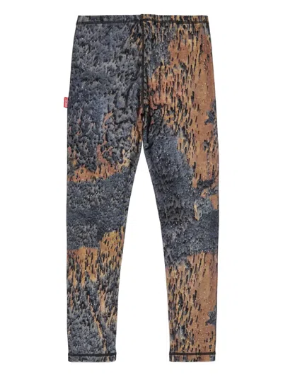Diesel Patterned Leggings In Multi