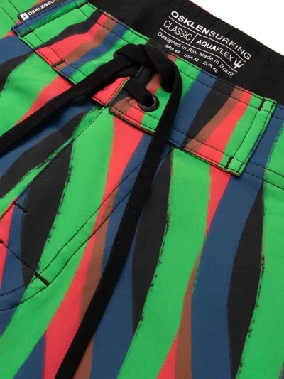 Osklen Stripe-pattern Swim Shorts In Multi