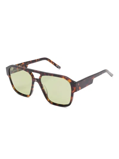 玳瑁纹图案太阳眼镜