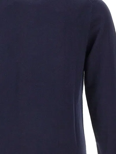 Sun 68 Ribbed Crew-neck Sweater In Blue