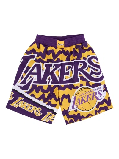 Mitchell & Ness Jumbotron 2.0 Sublimated "ncaa Lsu Tigers" Shorts In Multi