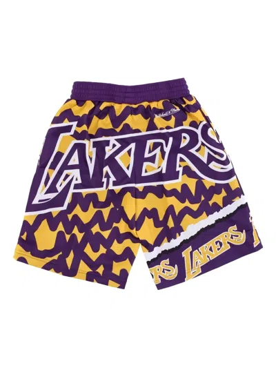 Mitchell & Ness Jumbotron 2.0 Sublimated "ncaa Lsu Tigers" Shorts In Multi