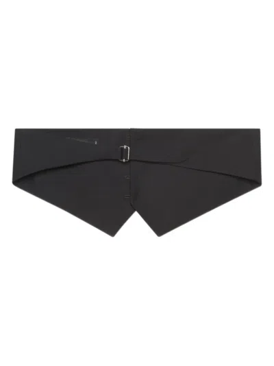 Dsquared2 Front-button Cummerbund In Black