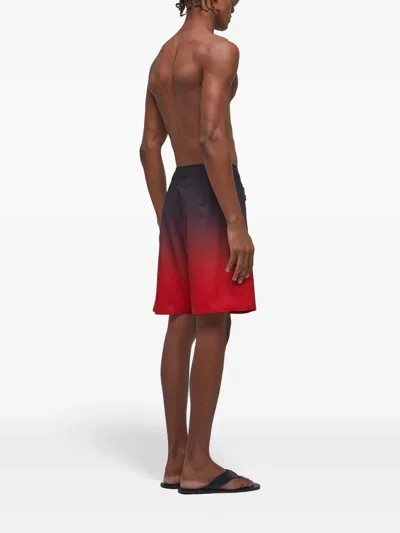 Osklen Surf Gradient Pro Bermuda Swim Shorts In Red