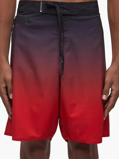 Osklen Surf Gradient Pro Bermuda Swim Shorts In Red