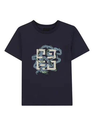 Givenchy Graphic-print T-shirt In Blue