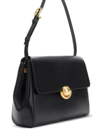 Furla Domus S Shoulder Bag With Adjustable Strap In Black