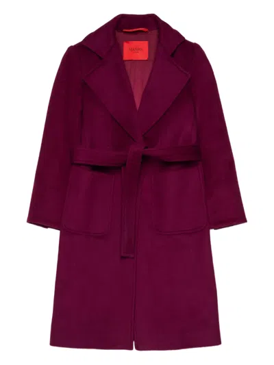 Max & Co Runaway Wool Coat In Red