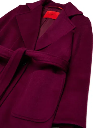 Max & Co Runaway Wool Coat In Red