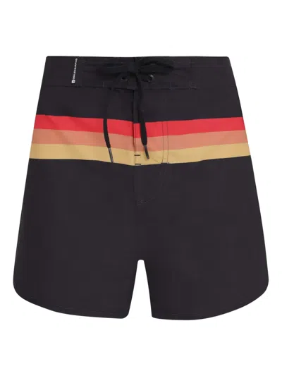 Osklen Striped Drawstring Shorts In Multi