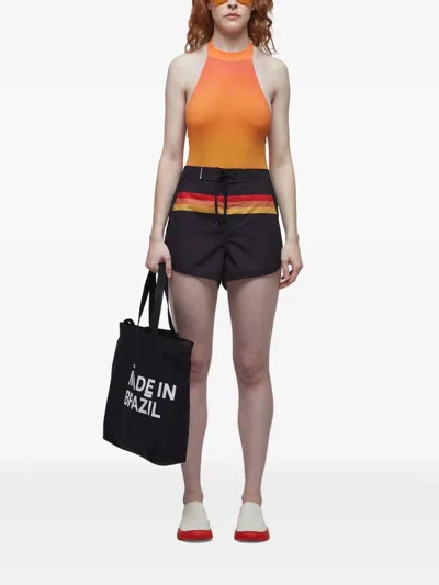 Osklen Striped Drawstring Shorts In Multi