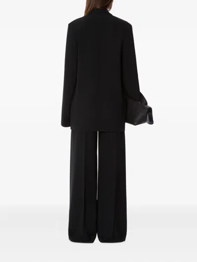 Alberta Ferretti Tailored Suit Jacket And Wide-leg Trousers In Black