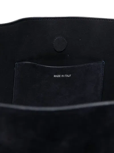 Studio Nicholson Suede Shoulder Bag In Blue