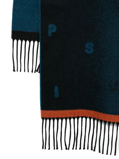 Paul Smith Men Scarf Stack Logo In Green