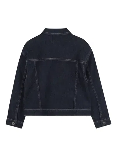 Marc Jacobs Gem-embellished Denim Jacket In Black