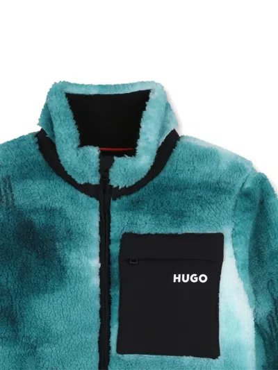Hugo Boss Tie-dye Jacket In Green