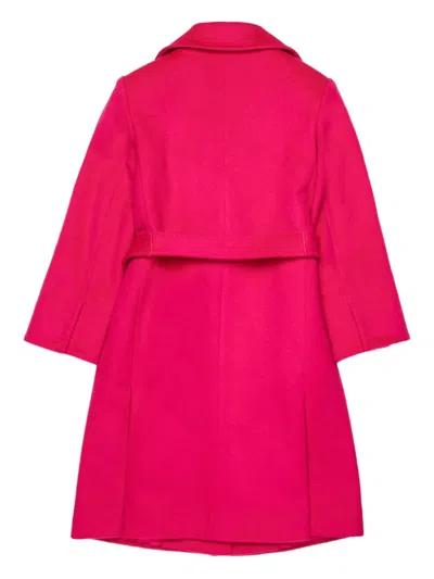 Max & Co Runaway Wool Coat In Pink