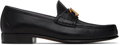 Valentino Garavani Vlogo Signature Black Loafer