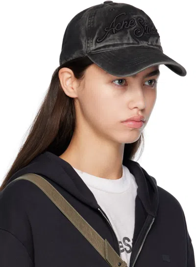 Acne Studios Perforated Sun Hat In Black