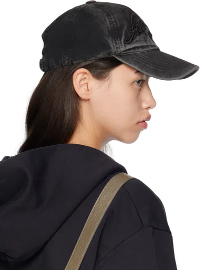 Acne Studios Perforated Sun Hat In Black