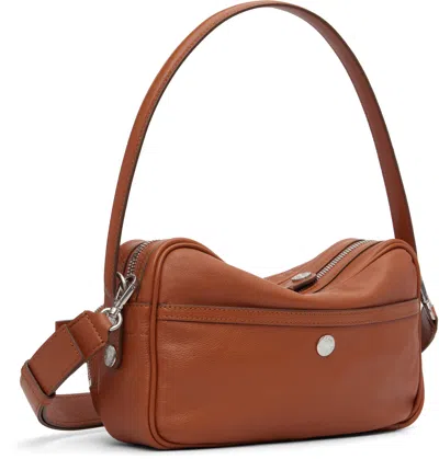 Acne Studios Small Camero Leather Shoulder Bag In Brown