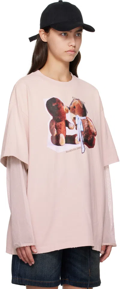 Acne Studios Organic Cotton Long Sleeve T-shirt In Neutral