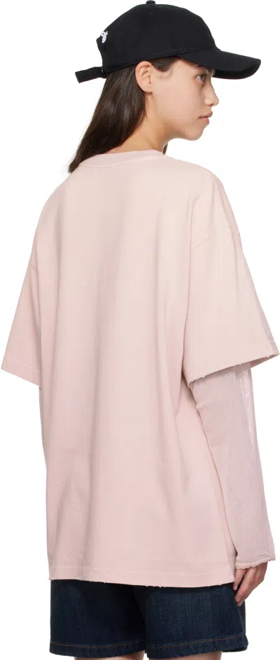 Acne Studios Organic Cotton Long Sleeve T-shirt In Neutral