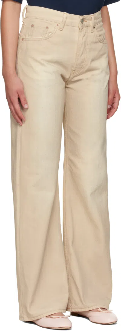 Acne Studios Beige 1981 Loose Fit Jeans