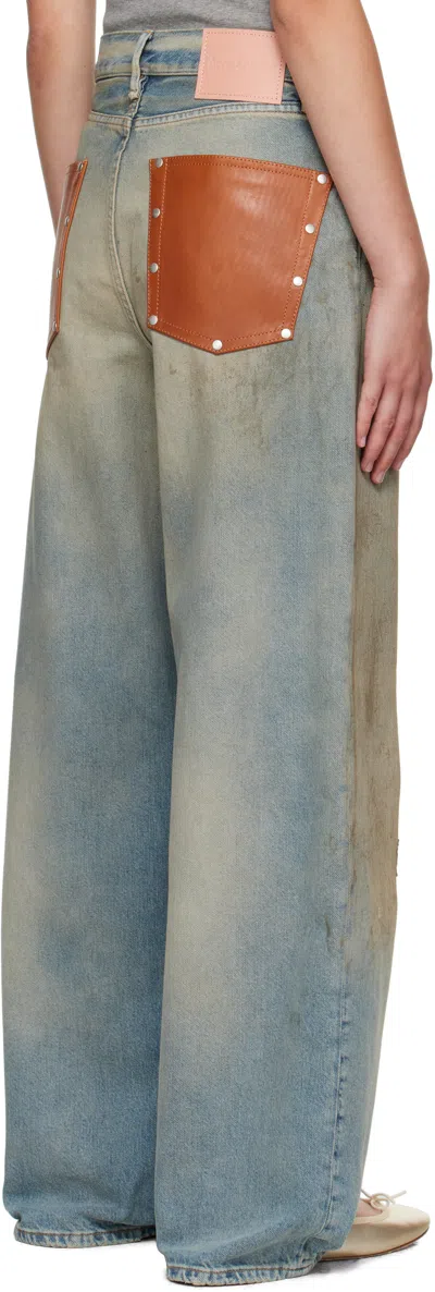 Acne Studios 2023f Fn Penicillin Jeans Mid Blue In 863 Mid Blue