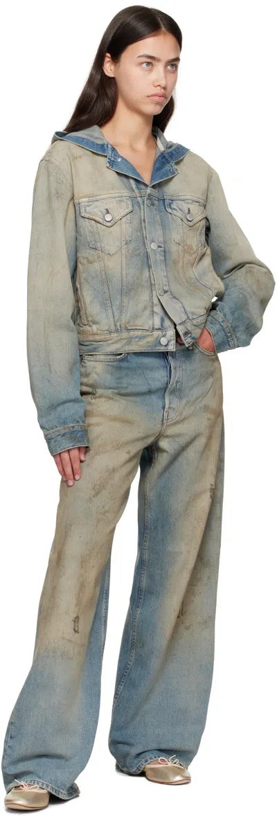 Acne Studios 2023f Fn Penicillin Jeans Mid Blue In 863 Mid Blue