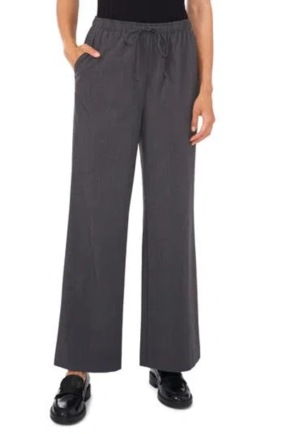 Vince Camuto Flare Leg Drawstring Pants In Gray