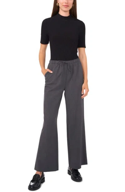 Vince Camuto Flare Leg Drawstring Pants In Gray