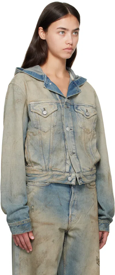 Acne Studios Short Jackets Hooded Faded Wash In Multi