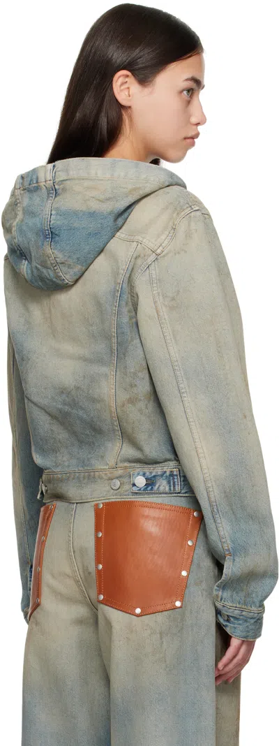 Acne Studios Short Jackets Hooded Faded Wash In Multi