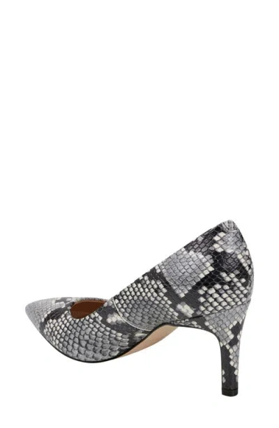 Marc Fisher Ltd Genni Snakeskin Print Pointed Toe Pump