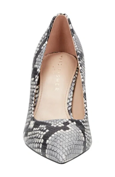 Marc Fisher Ltd Genni Snakeskin Print Pointed Toe Pump