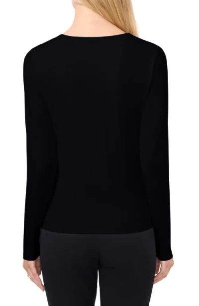 Halogen ® Compression V-neck Top In Black