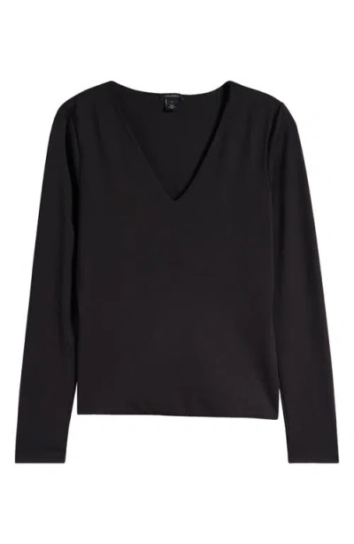 Halogen ® Compression V-neck Top In Black