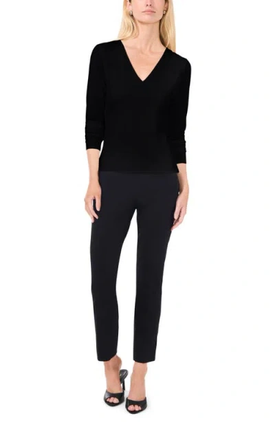 Halogen ® Compression V-neck Top In Black