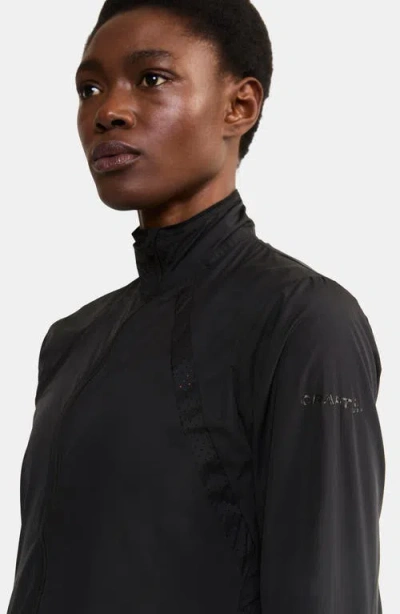 Craft Adv Essence Wind Jacket In Black