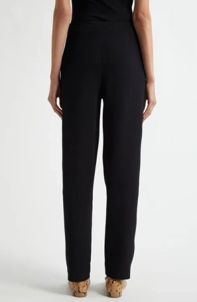 Ulla Johnson Asher Scalloped Straight-leg Pants In Black